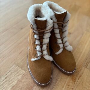 Cozy Tan Faux Suede Women's Boots